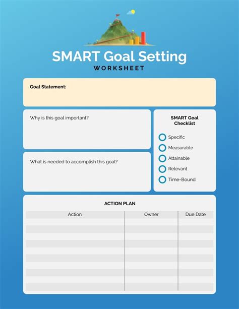 Smart Goal Action Plan Worksheet