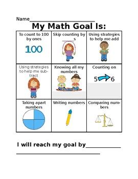 Smart Goals For Kindergarten Math