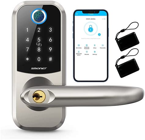 Smart Lock, Keyless Entry Smart Deadbolt Lock for Front Door ...