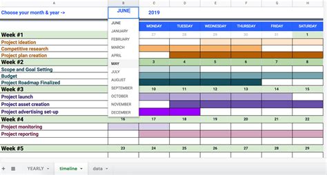 Smart Making A Timeline In Google Sheets Roadmap On Powerpoint