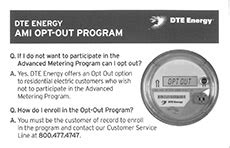 Smart Meter Education Network DTE OptOut Program