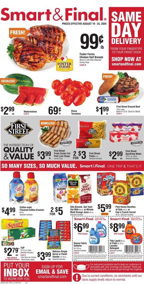 Smart and final weekly ad san diego. Store Address: 3681 AVOCADO BLVD, Phone Number: 6196600611 