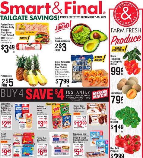 Smart and final weekly ad san jose. Specialties: Smart & Final Extra! is the warehouse grocery store where households, businesses, non-profits and community groups find great savings on groceries, supplies, produce, fresh meat, frozen foods, dairy and deli. For convenient, quick delivery, please visit our website. 
