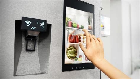 Smart fridge with screen.  Its real-time tracking, expiry alerts, and smart groce...