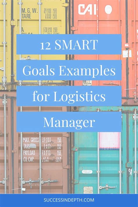 Smart goals examples for logistics coordinator. .  Achieve excellence in the m...