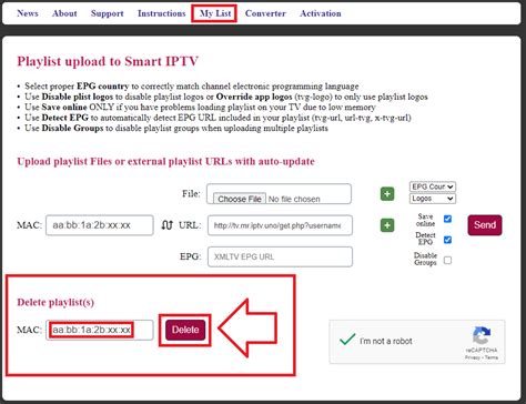 Smart iptv delete playlist.  Please use the following link to Update playlist. g...