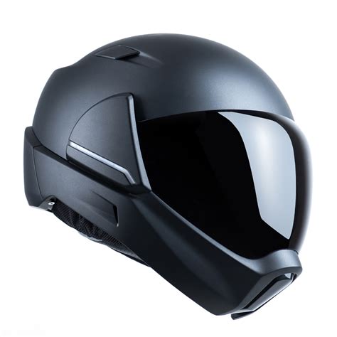 Smart motorcycle helmet. The MK1S features several subtle aesthetic changes resulting in a more aerodynamic profile. Premium 40mm Harman Kardon speaker drivers housed in a newly designed comfort fit cavity. Spacers included for personalised audio experience. New visor design featuring an updated mechanism with quick-release pull tab and locking switch. 
