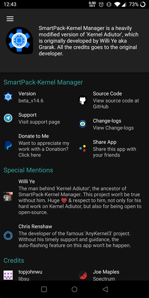 Smart pack kernel manager. 0-or-later - Última Versão v17.  SmartPack-...