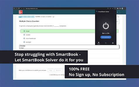 Smartbook solver. Jul 23, 2023 · College Tools outperforms Smartbook Solver yet again with its robust dashboard — the key destination for all your learning needs. Our dashboard is faster, cleaner, and easier to use than ... 