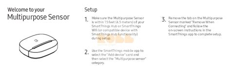 Smartthings multipurpose sensor manual.  Product Description The SmartThings Multipurpose ...