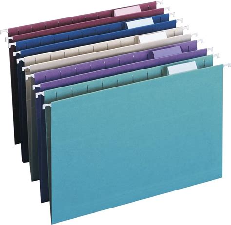 Smead Hanging File Folder with Tab, 1/5-Cut Adjustable Tab, Legal Size ...