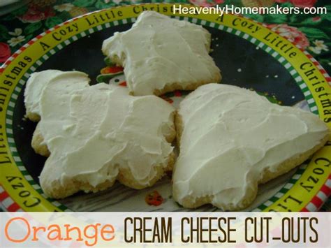 Smells Like Christmas Cookies! Orange Cream Cheese Cut-Outs