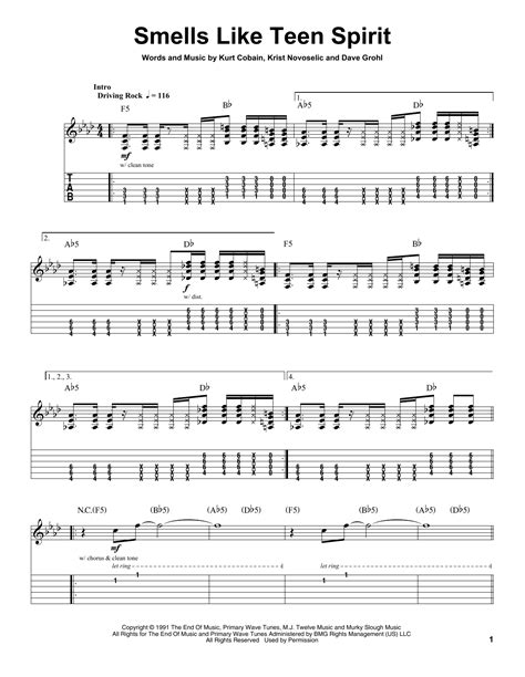 Smells like teen spirit tab. We have an official Smells Like Teen Spirit tab made by UG professional guitarists. Check out the tab. ... "Smells Like Teen Spirit" Font −1 +1. Autoscroll. Print. Report bad tab. Shots. Watch our community members perform this song. 98.2K. vitte.theo. 74.7K. goofhawkurself. 52K. philip.bull22. 35.5K. 