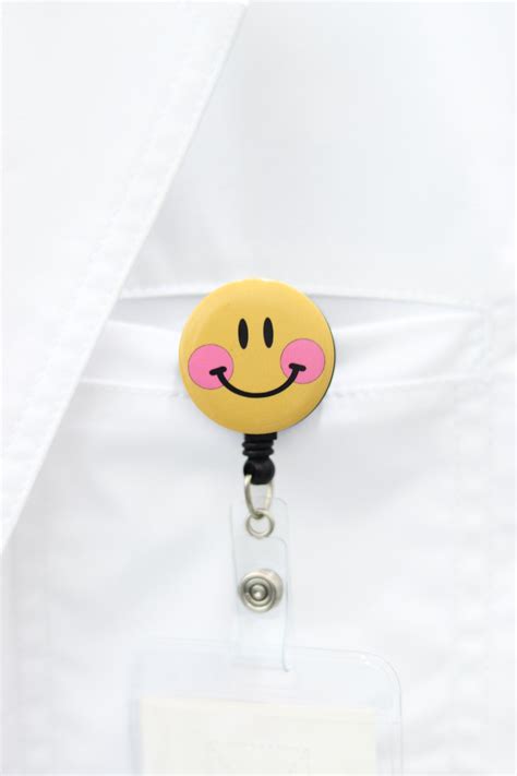 Smiley ID Badge Scrubs&Clogs – SCRUBS AND CLOGS