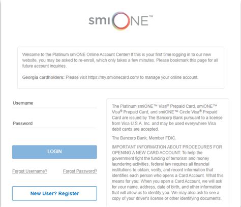 Smione card florida login. Use smiONE Mobile Deposit to deposit checks to your Card Account. You can also have your paycheck, tax refund, unemployment benefits or other government payment direct deposited to your ... smiONE Card Customer Service P.O. Box 2489 Carrollton, GA 30112 1-877-776-9759 (if calling from outside the U.S., please call 1-347-809-6753) ... 