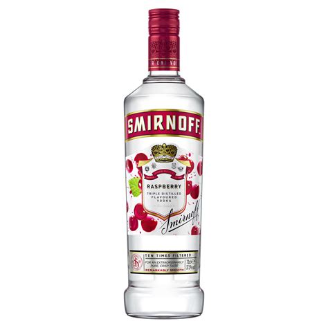 Smirnoff raspberry vodka. Instructions: 1. Fill a cocktail shaker with ice and add the raspberry vodka, lemon juice, and simple syrup. 2. Shake well until chilled and well-mixed. 3. Strain the mixture into a highball glass filled with ice. 4. Top off the glass with club soda and gently stir. 