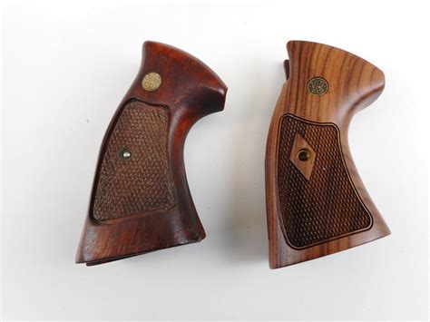 Smith And Wesson K Frame Wood Pistol Grips #106104 eBay