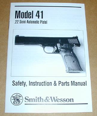 Smith and wesson model 41 technical manual. - The pastors guide to weddings and funerals.