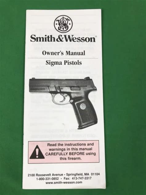 Smith and wesson sigma owners manual. - New holland 650 round baler repair manuals.