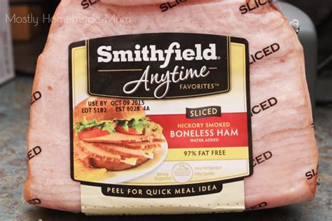 Smithfield anytime ham cooking instructions. Glazing Instructions: Allow ham to stand, covered, for 10 minutes. Remove aluminum foil from pan. Massage the packet to gently blend the glaze. Cut one corner off the glaze packet and squeeze glaze evenly over the top of ham. If desired, use a knife or brush to spread glaze between slices. Allow glaze to melt into the ham before serving. 