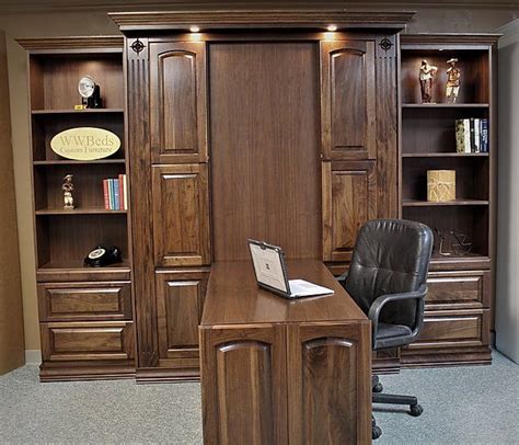 Smithsonian Murphy Bed with Hidden Desk - YouTube