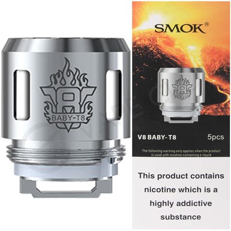 Smok V8 Baby-T12 Coils 0.15 (Pack of 5) - £8.99 - Washington …