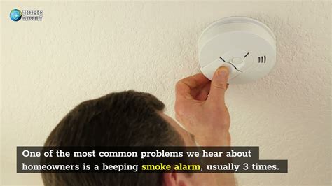 Smoke alarm beeps 3 times every 15 minutes. 