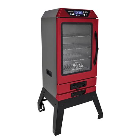 Smoke hollow electric smoker manual. Smoke Hollow ES230B Digital Electric Smoker . The Smoke Hollow Digital Electric Smoker is easy to use. Simply plug this smoker in, set the digital controls, and it does the work! The insulated construction keeps the heat inside and the 800 watt element provides even, consistent smoking. Pick a wood chip flavor, and smoke your favorite foods 