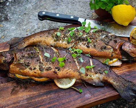 Smoked Rainbow Trout Seafood Recipes Weber BBQ