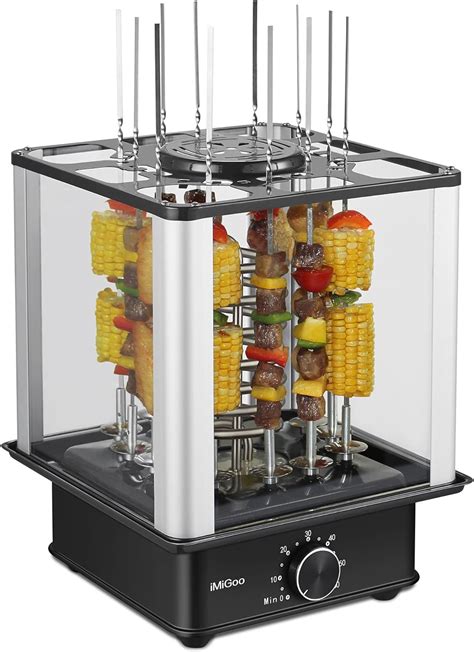 Smokeless Kabob Maker,Electric Vertical Grill Indoor, 12 …