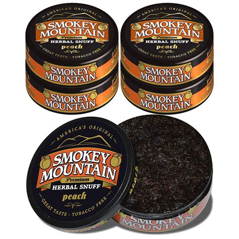 Smoky Mountain Snuff Wintergreen - Each. America's original. Great taste. Tobacco free. Nutritional info or other questions call 1-800-Smc-Chew. www.smokeysnuff.com.. 