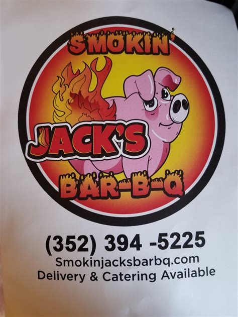 Smokin jacks. Smokin Jack's Bar B Que (SMOKIN' JACK'S B-B-Q) is a BBQ restaurant located at 1023 Highway 80 W, Demopolis, AL 36732. Open Tuesday-Saturday from 11 a.m. to 9 p.m., this casual and cozy eatery offers a hip dining experience. Known for their delicious barbeque, Smokin Jack's also provides various service options … 