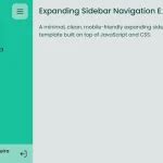 Smooth Collapsible Sidebar Navigation CSS Script