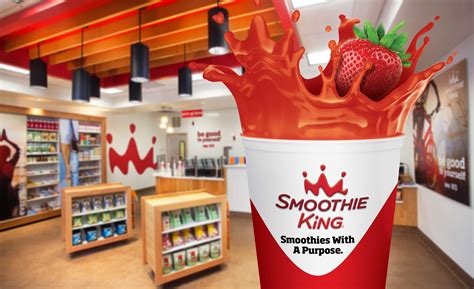 Smoothie drive thru. Smoothie King Slim-N-Trim Strawberry. Smoothie King. Per 20 oz cup: 160 calories, 2.5 g fat (1 g saturated fat), 350 mg sodium, 28 g carbs (6 g fiber, 13 g sugar), 13 g protein. "This is a great choice, per serving you are getting in 6 grams of fiber, 13 grams of protein, and 13 grams of sugar," says Allidina. 