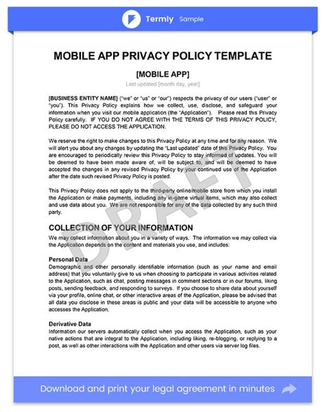 Sms Privacy Policy Template