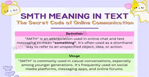 Smth meaning in chat