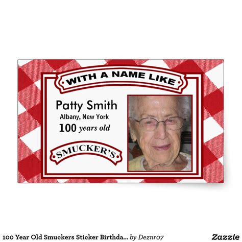 33 Smuckers 100 Birthday Label Labels Database 2020. Today celebrates 100th birthdays (and a 102nd): 23.12.2021 · the latest tweets from city of calgary. ... Smuckers birthday label template best happy birthday wishes. A blank template for making a birthday card or label with smuckers. Turning 100 is an enormous. Ad willard scott & more .... 