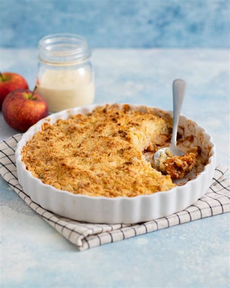 Smulpaj med frysta äpplen