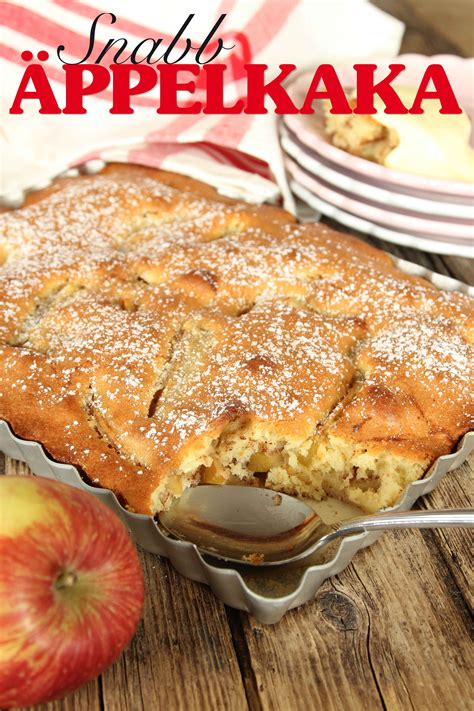 Snabb äppelkaka