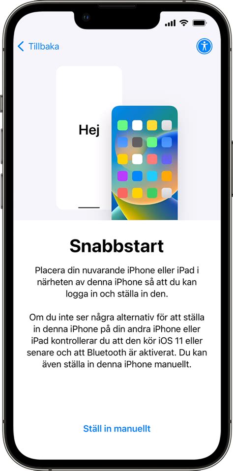 Snabbstart iphone