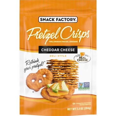 Snack Factory Pretzel Crisps Cheddar Cheese Deli Style Pretzel …