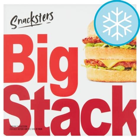 Snacksters Big Stack Burger 204G - Tesco Groceries