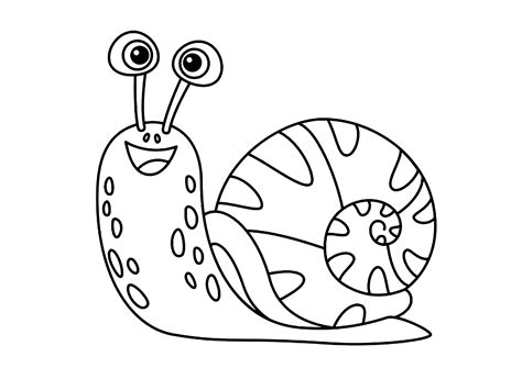 Snail Coloring Shee