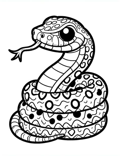Snake Coloring Shee