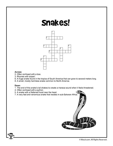 Snake In The Grass Crossword