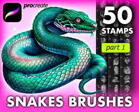 Snake Procreate Brushes - Etsy