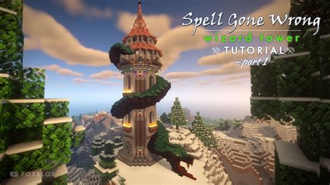 Snake Tower Tutorial part 2 How to Build a Wizard Tower in Minecraft