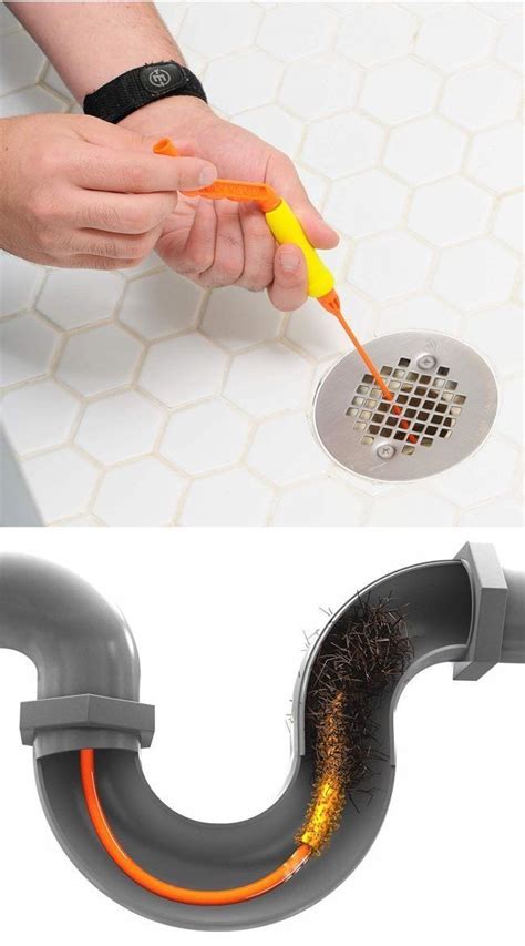 Snake drains. This plastic drain clearing and hair removing tool is a fast and easy way to open up clogged and slow-moving drains. Loops at the end make it easy to hold and operate while the flexible plastic works its way through pipes. Tiny hooks grab hair clogs, allowing you to pull them out instantly. Simply insert into any pipe in your tub, sink, or dredge pipe … 