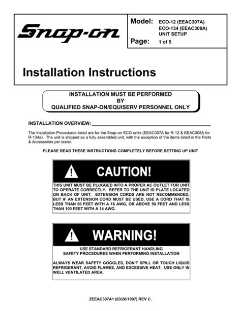 Snap on ac eco plus users manual. - Brother mfc 9450cdn mfc 9440cn dcp 9042cdn dcp 9040cn service manual.