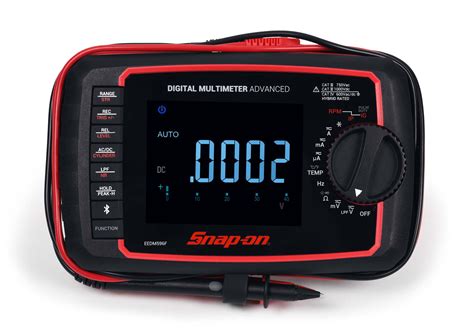 Snap on multi meter. Connect the test leads to the capacitor to be measured. 4. Set the rotary switch to the Hz function. 6. Read the capacitance on the EEDM504D. 5. Connect the test leads to the circuit to be measured. 6. Reconnect power to the circuit to be measured. 